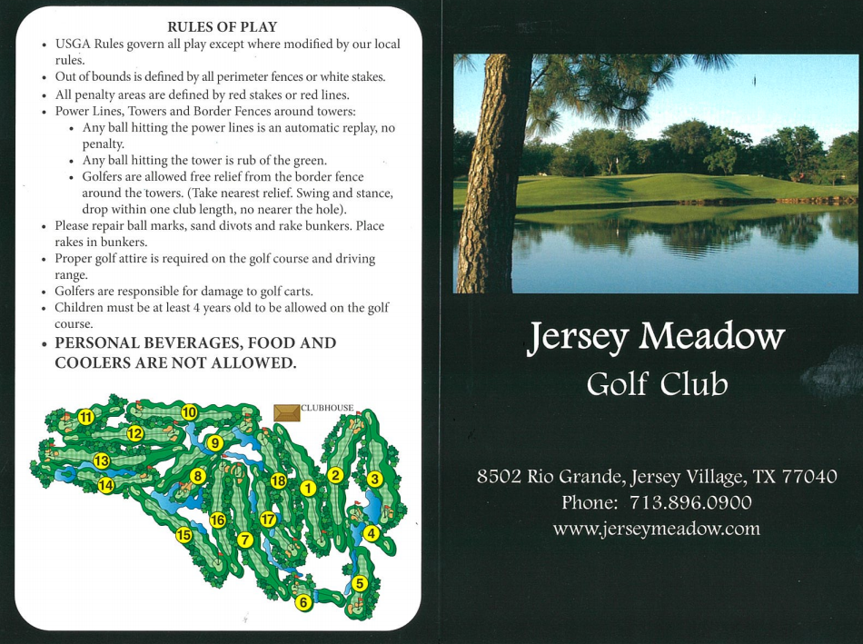 Jersey Meadows, Jersey Village, Texas Golf course information and